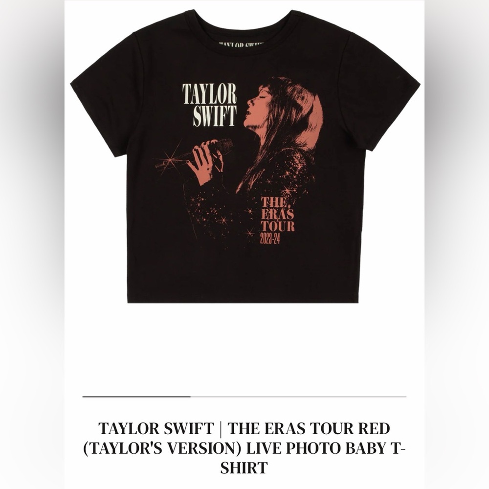 Taylor Swift The Eras Tour Black T-Shirt